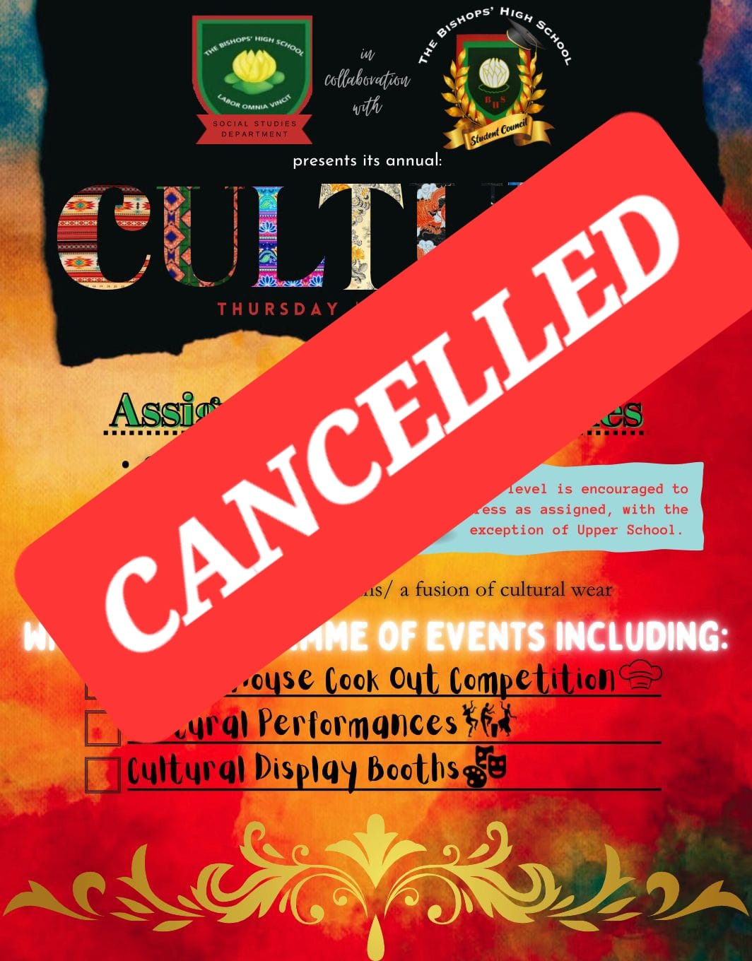 Culture Day 2023 Canceled